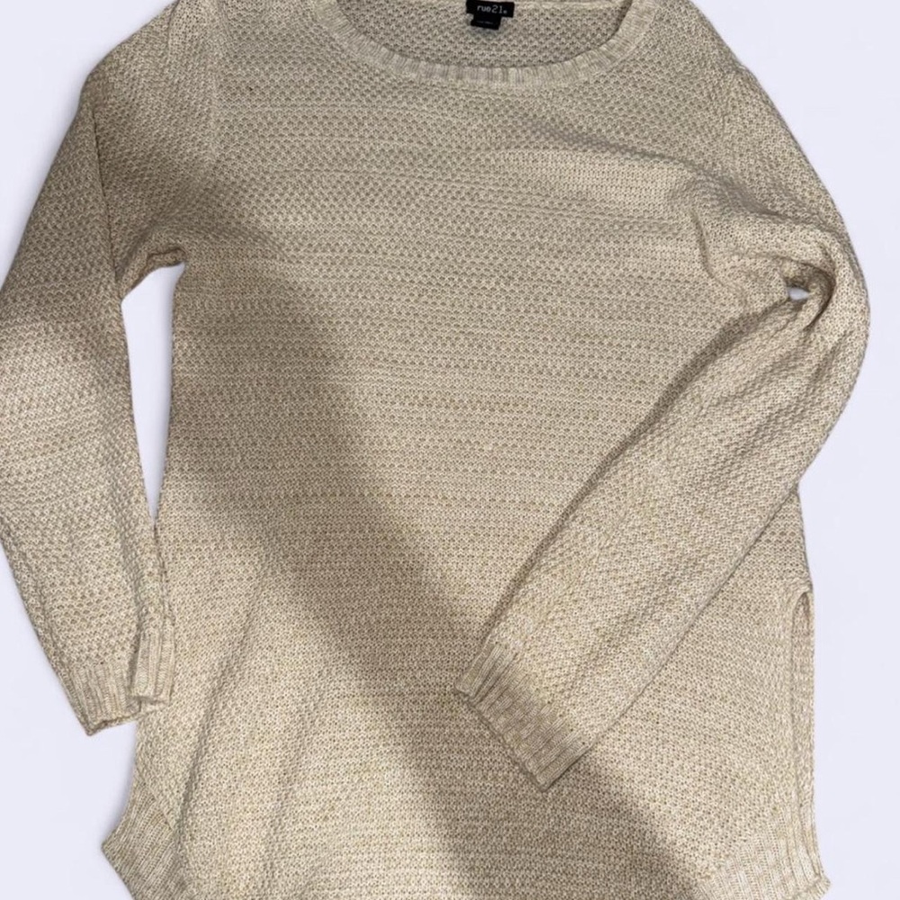 Rue21 Women's Cream Knit Sweater